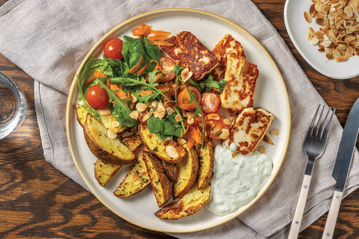 Greek-Style Haloumi & Oregano Wedges