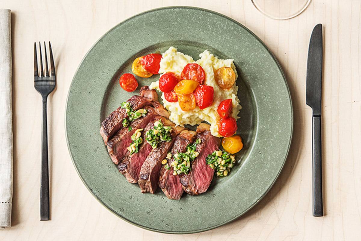 Gremolata Strip Steak