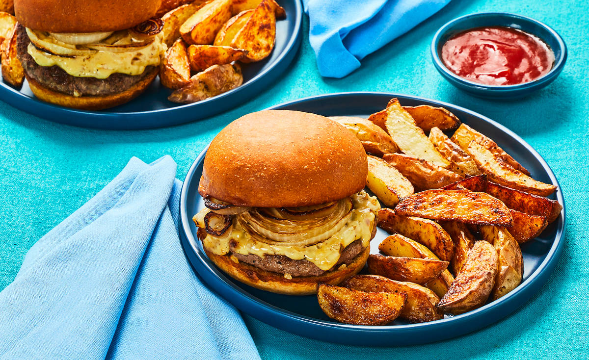 Griddled Onion Burgers