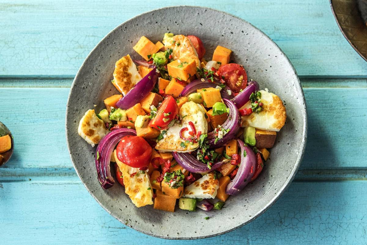 Grilled Cheese and Veggie Jumble