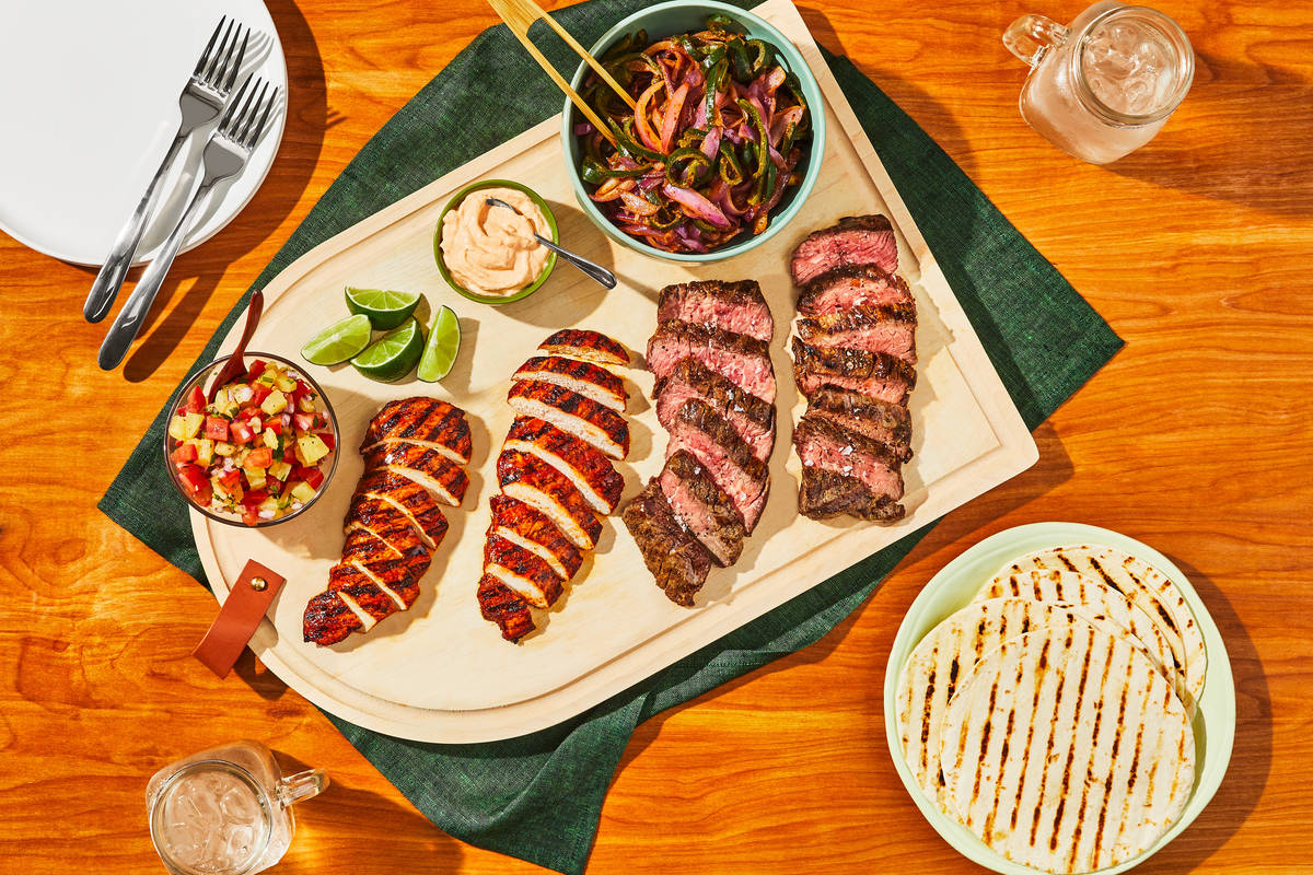 Grilled Chicken & Steak Fajitas