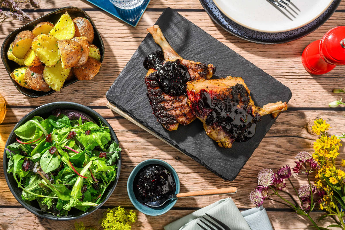 Grilled Herby Bone -In Pork Chops