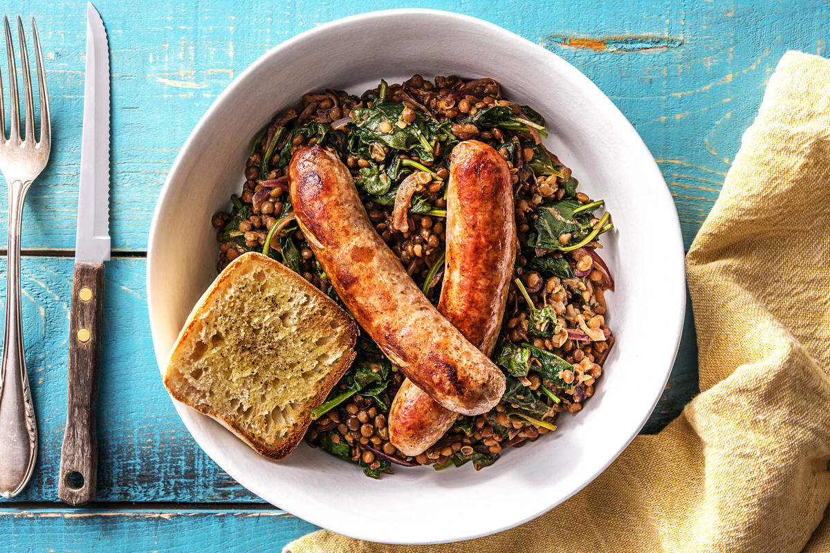 Grilled Toulouse Sausages