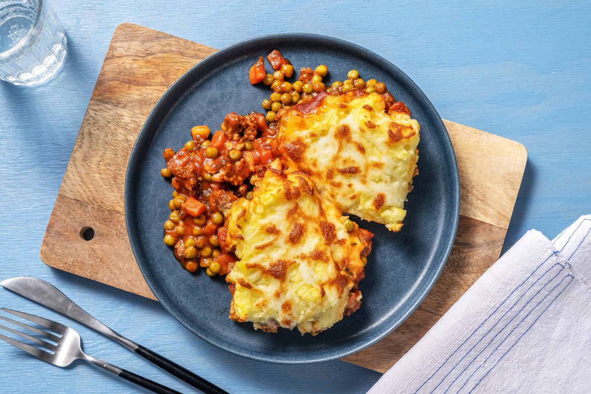 Hachis parmentier au haché de bœuf & porc