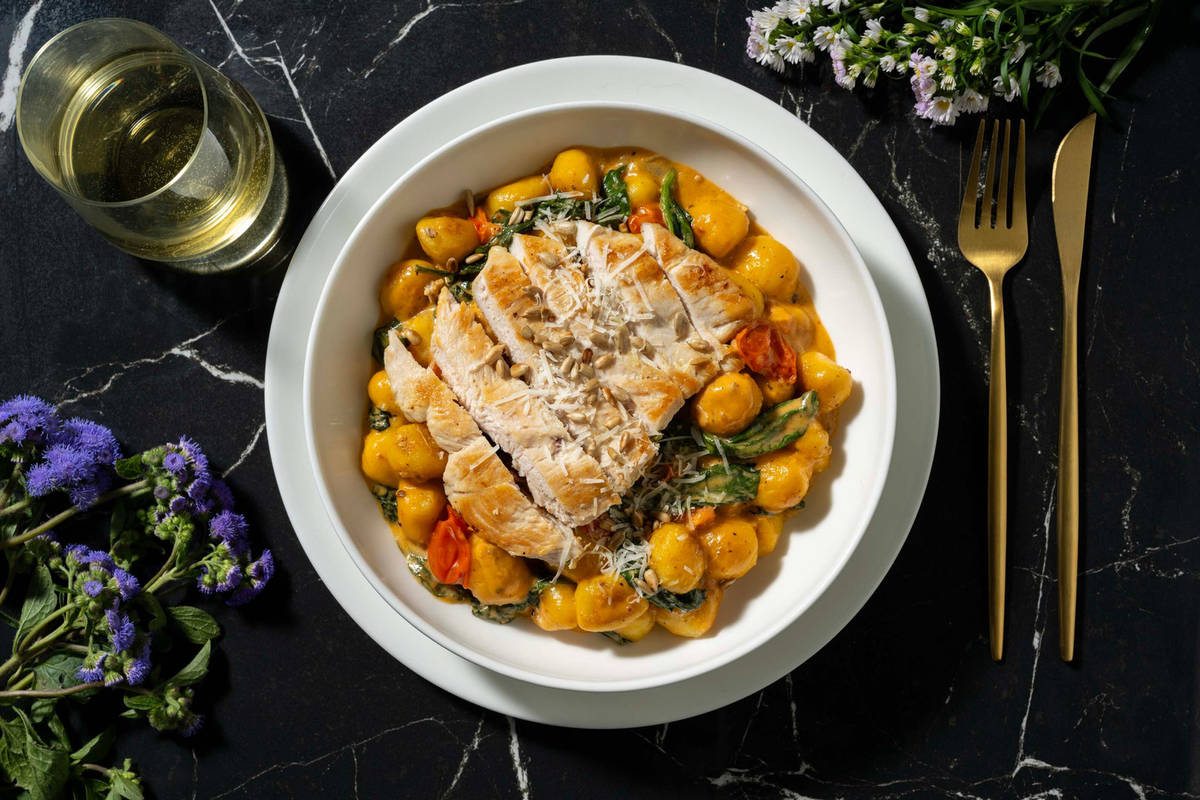 Pouletbrustfilet auf frischen Gnocchi 