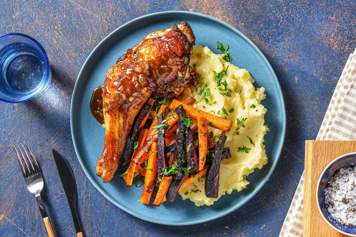 Pouletkeule mit Knollenselleriestock