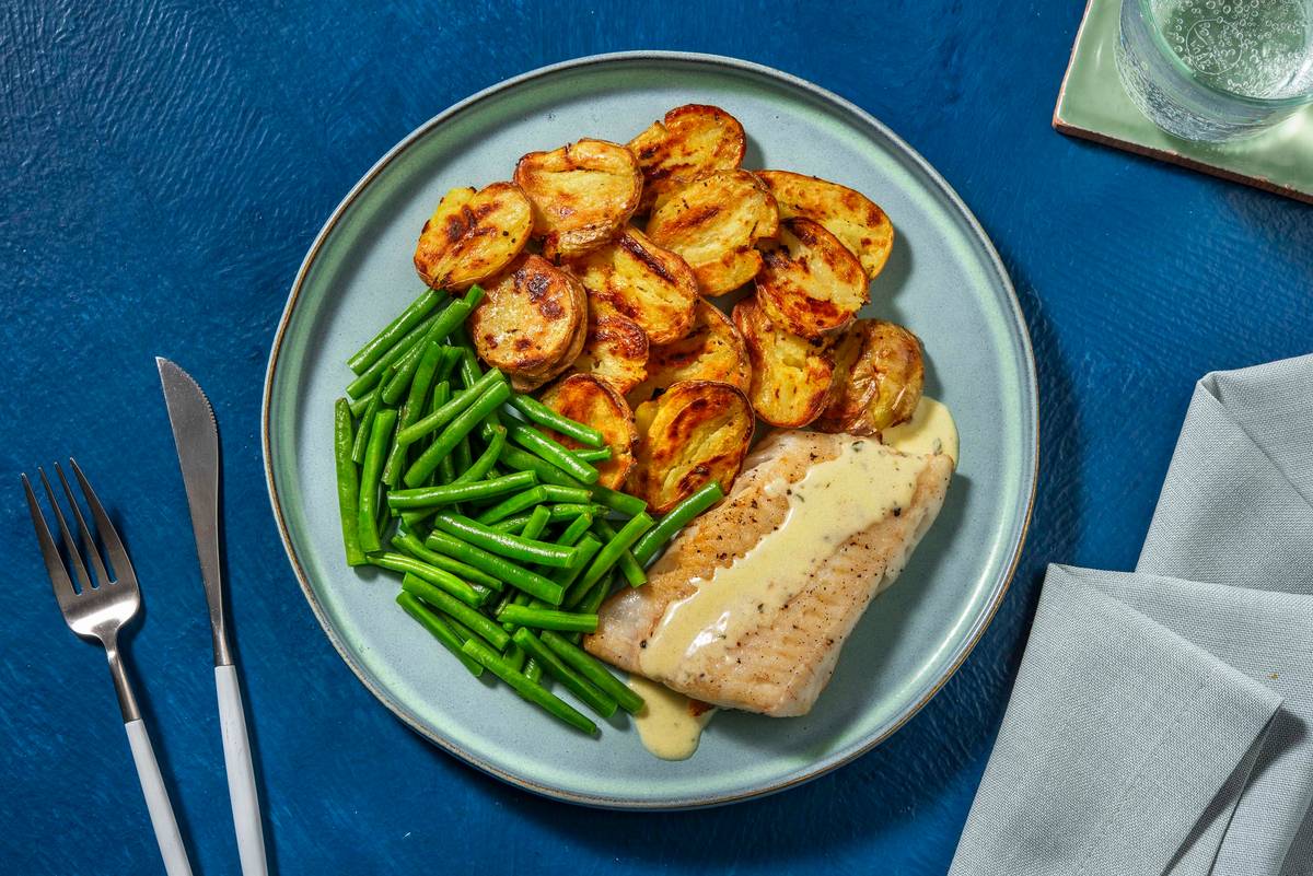 Cod in Tarragon Sauce