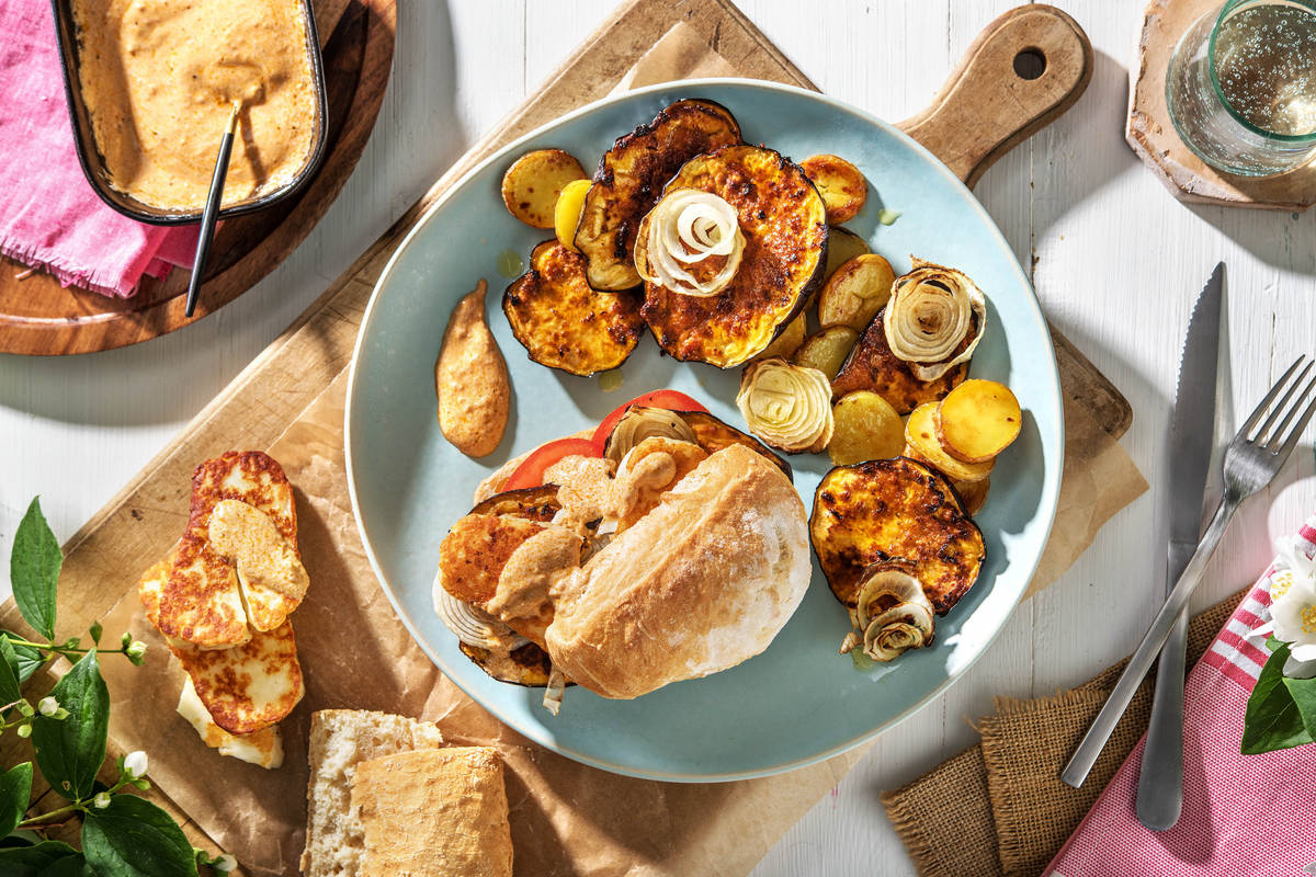 Halloumi-burger