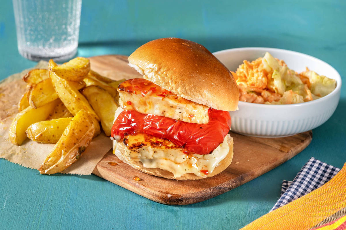 Sweet Chilli Halloumi Burgers