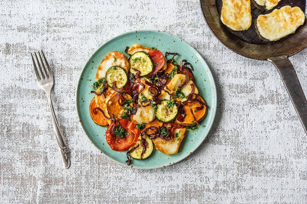 Pan-Fried Haloumi Cheese