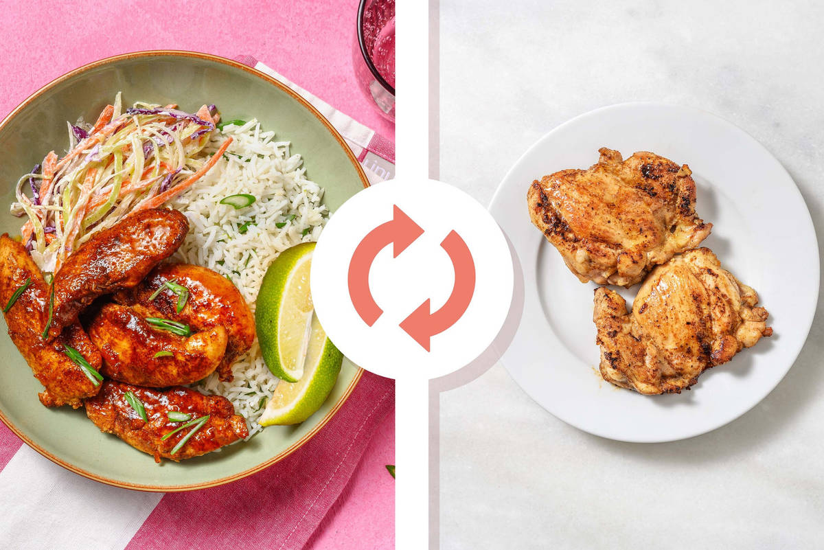 Mango-Glazed Caribbean-Style Chicken Thighs