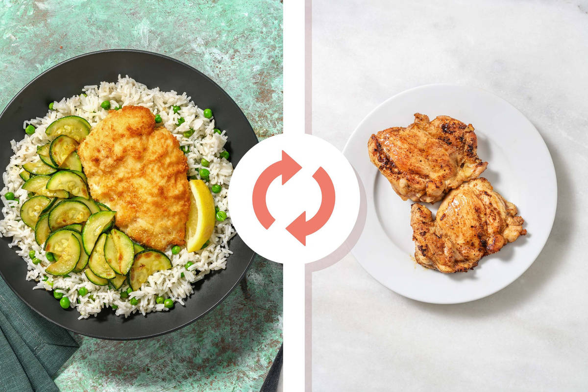 Breaded Baked Chicken Thighs