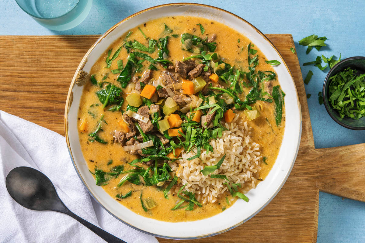 Hearty Beef and Leek Soup