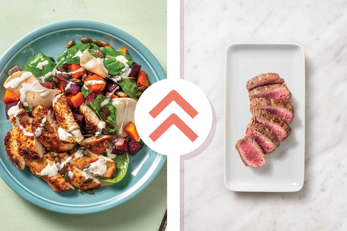 Helen's Spiced Lamb & Roast Veggie Toss