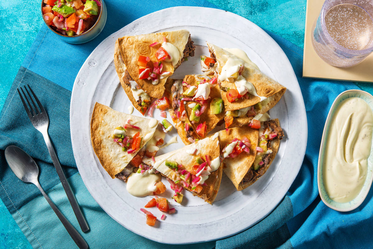 Hello Quesadillas! Gebackene Käse-Tortillas