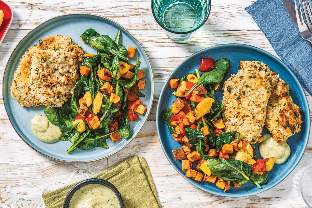 Herb-Crumbed Pork Schnitzels