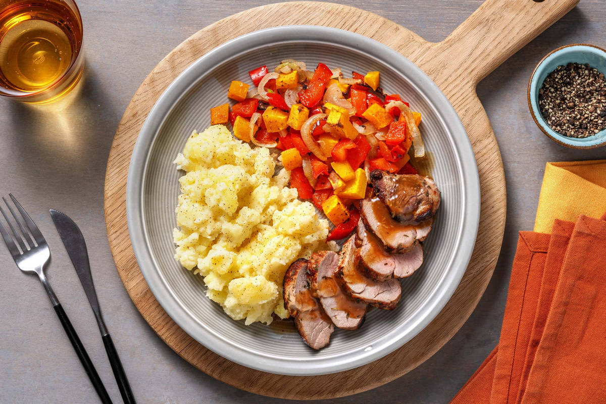 Longe de porc aux herbes