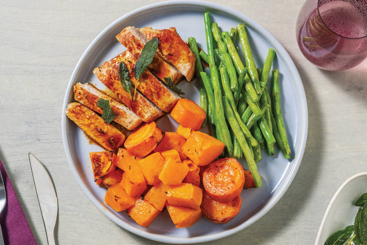 Garlic-Herb Pork & Onion Chutney