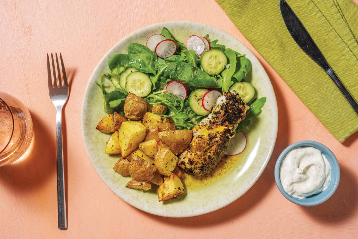 Herby Dory Fish & Parsley Butter Sauce