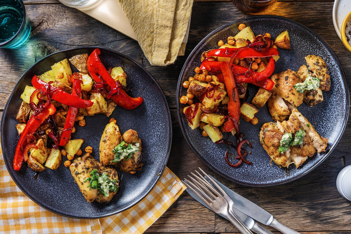 Fricassée de poulet aux herbes