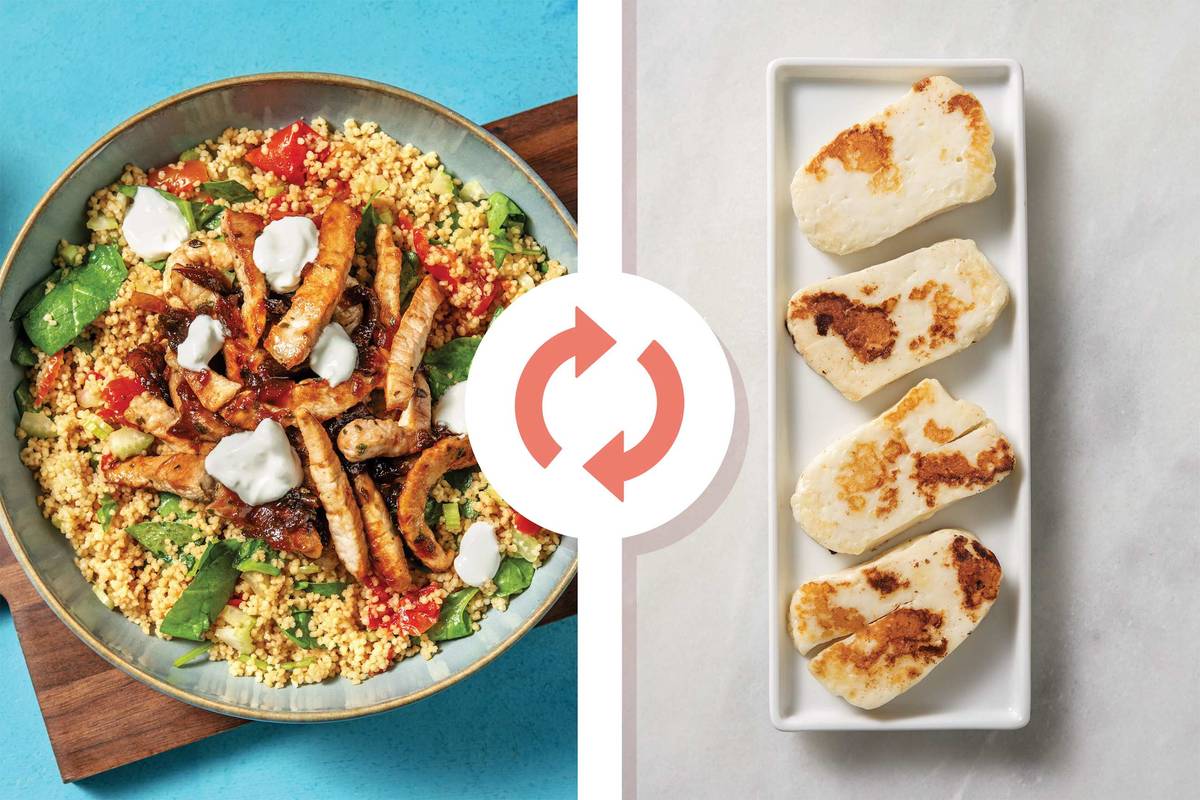 Herby Haloumi & Caramelised Onion Chutney