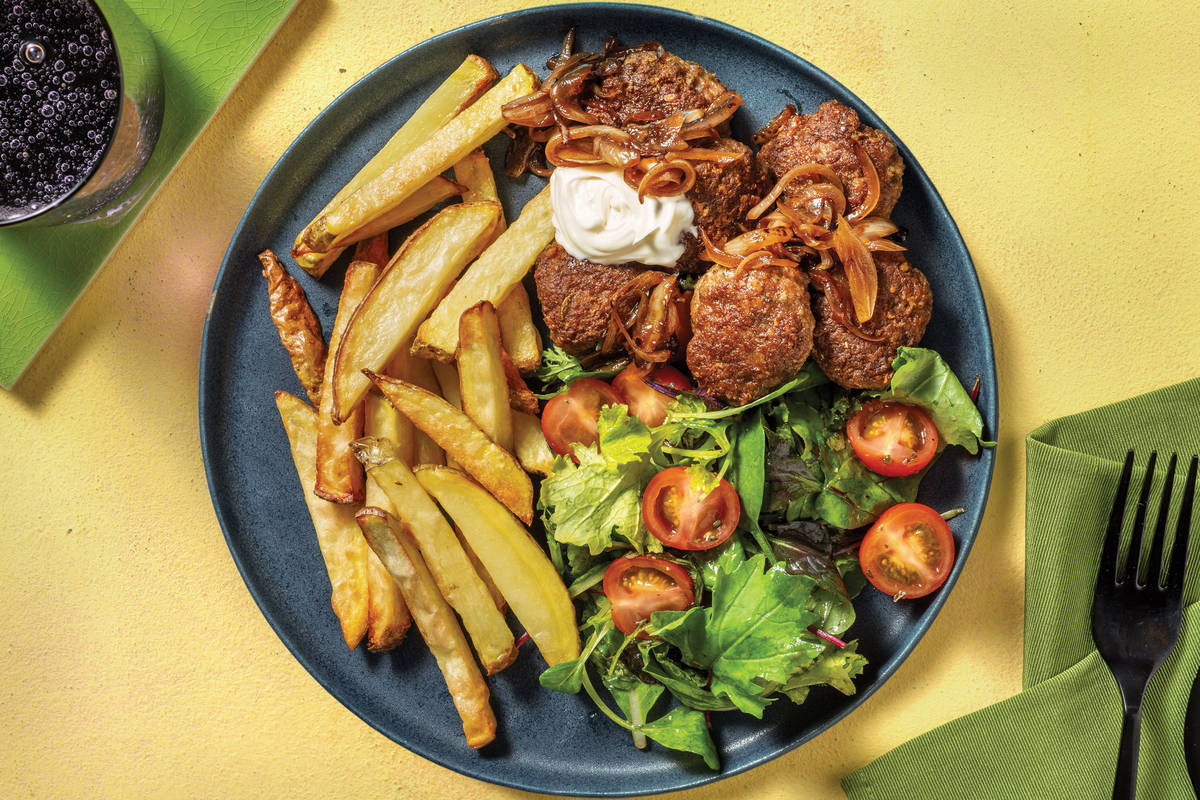 Quick Herby Beef Rissoles