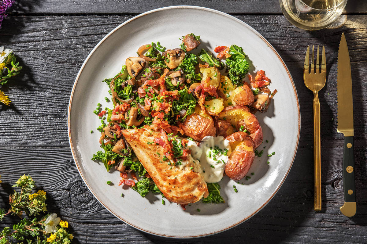 Herby Parmesan-Stuffed Chicken Breast