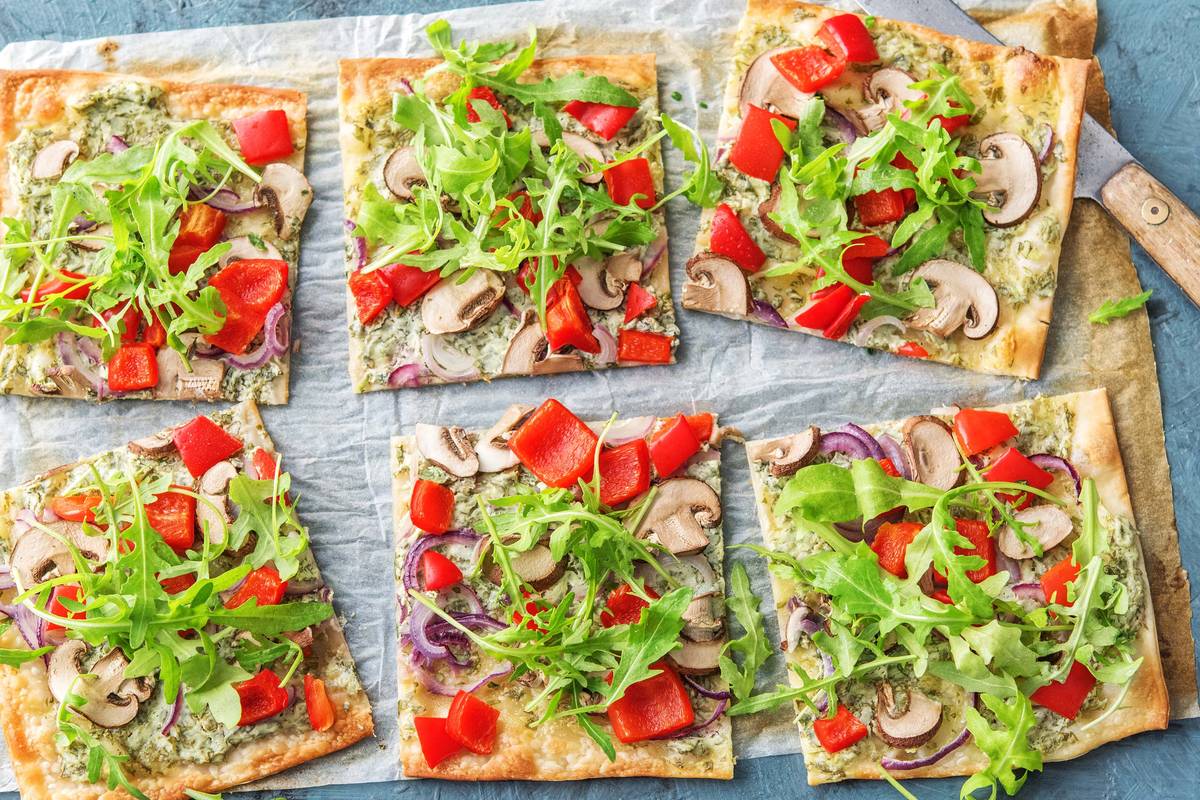 Gemüse-Flammkuchen