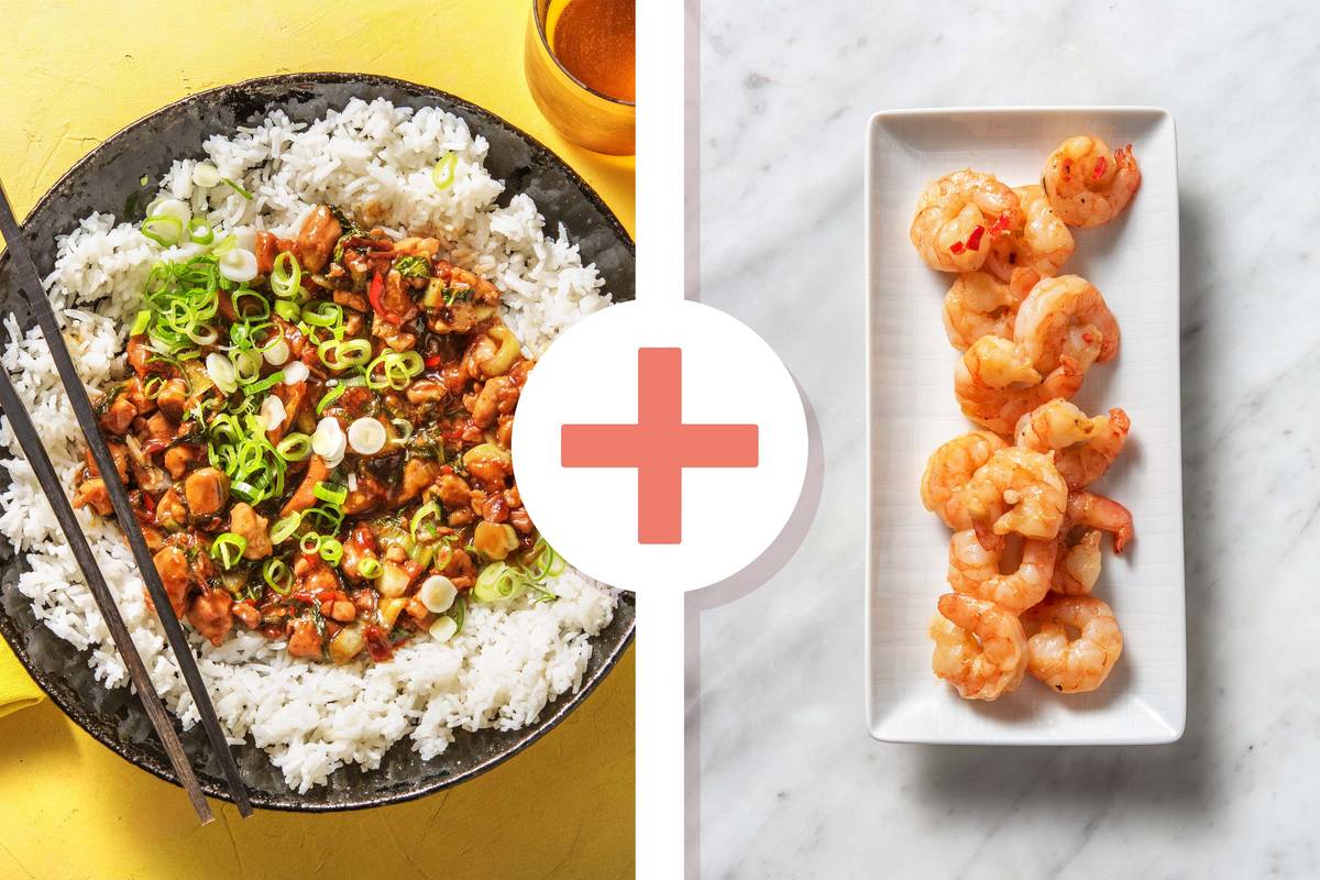 Hoisin Chicken and Prawn Plum Stir-Fry