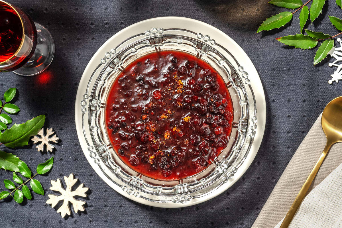 Sauce aux canneberges maison