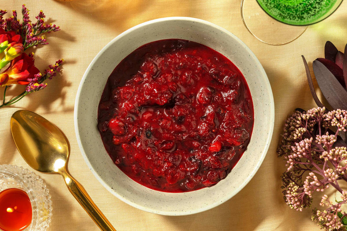 Sauce aux canneberges maison