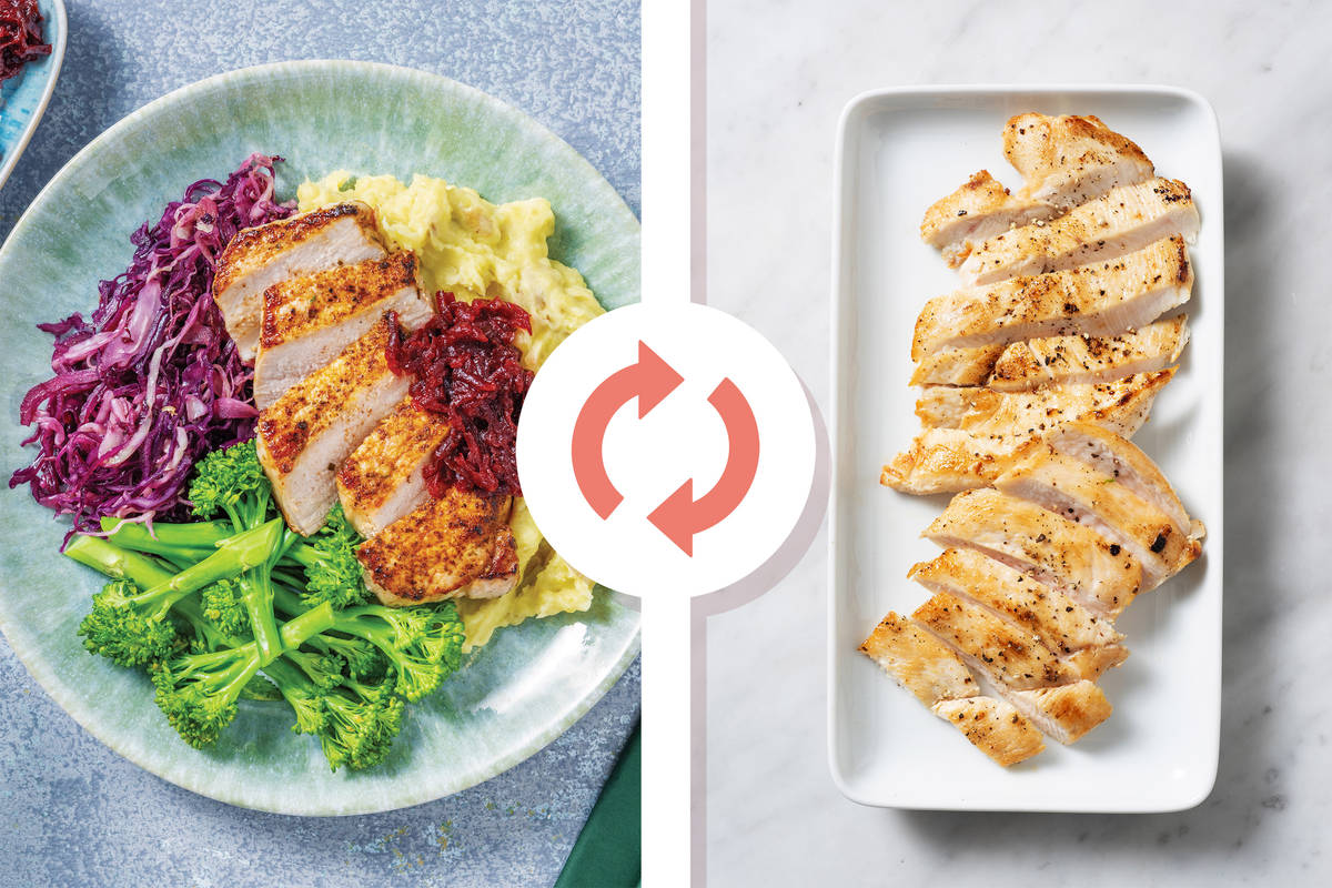 Spiced Chicken Steaks & Beetroot Relish