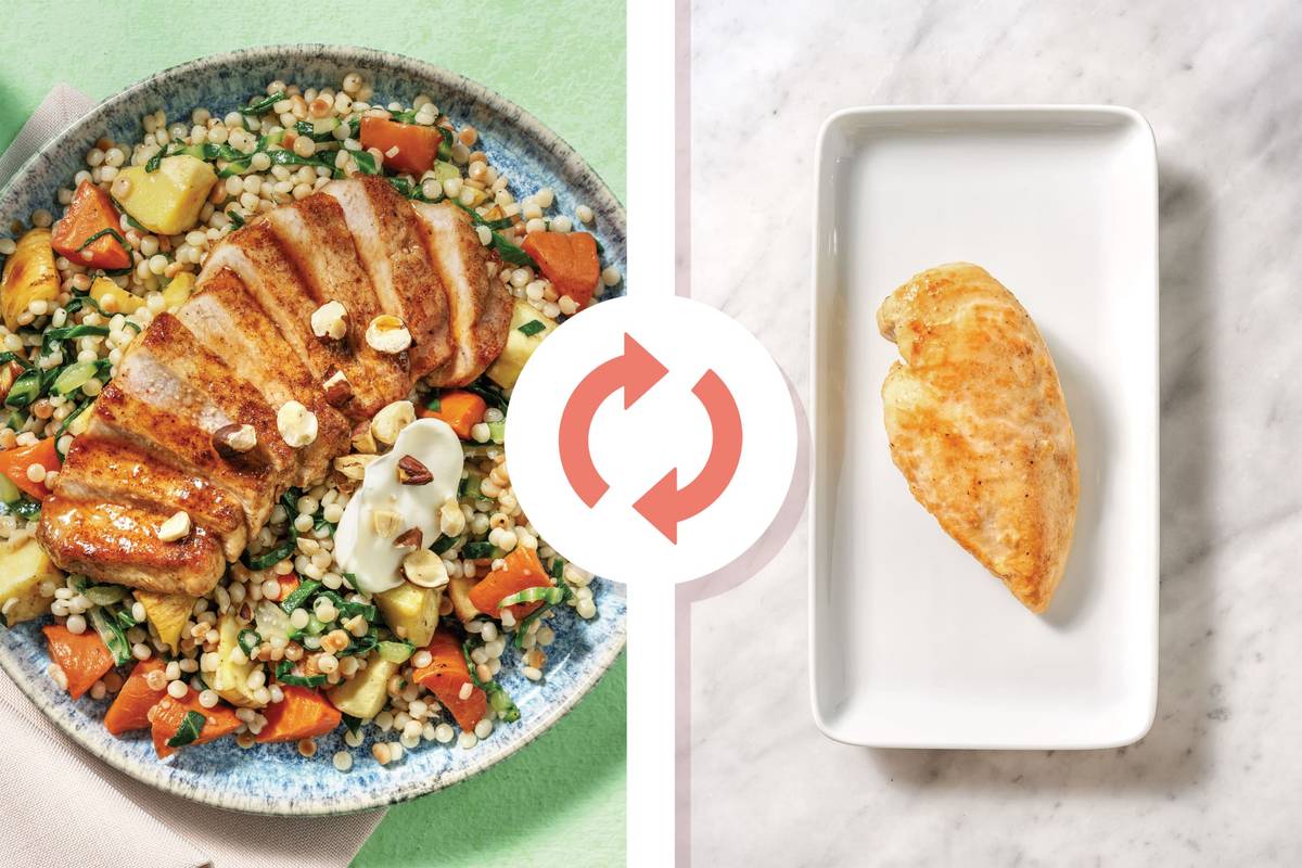Honey-Chermoula Chicken & Pearl Couscous