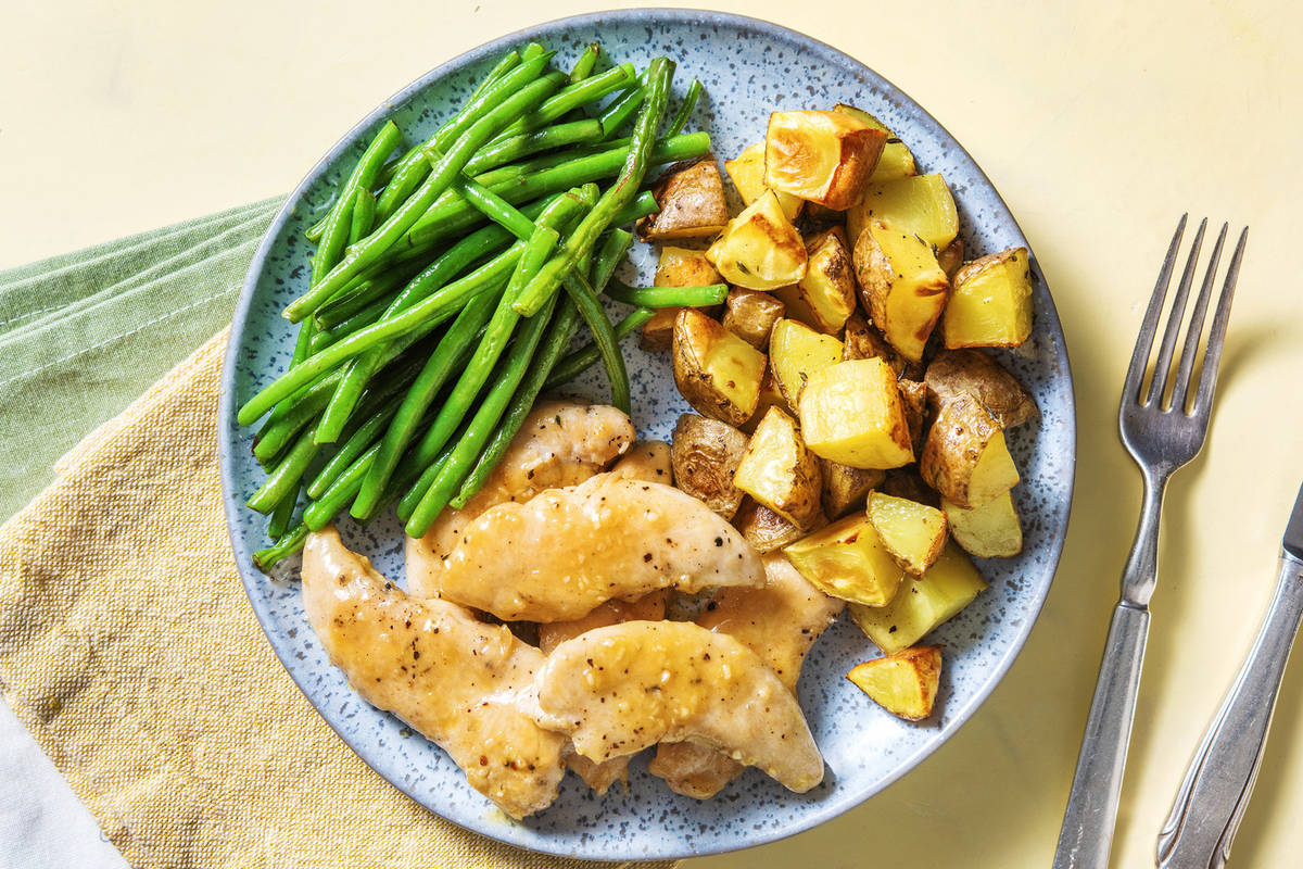 Filets de poulet miel et ail