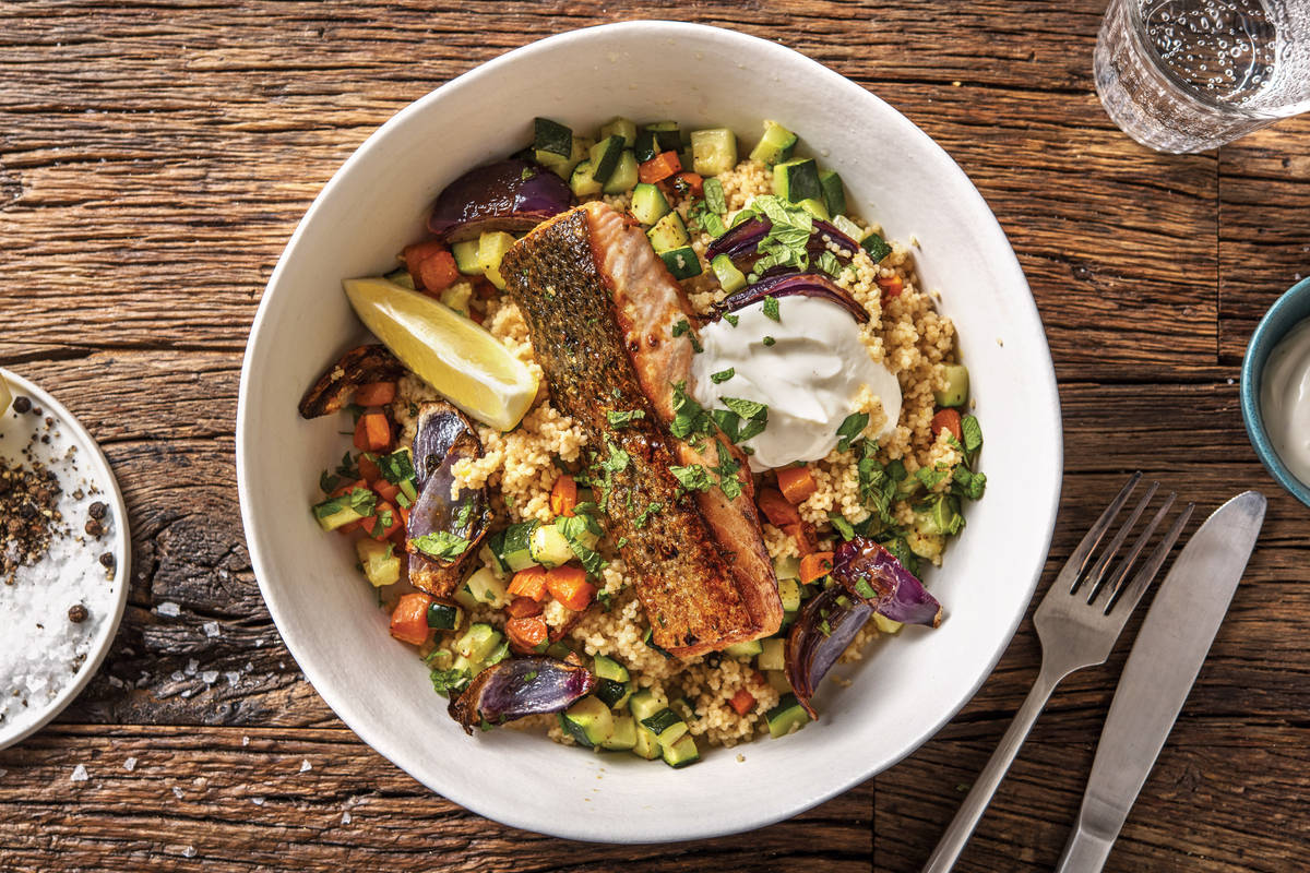 Honey & Mint Glazed Salmon