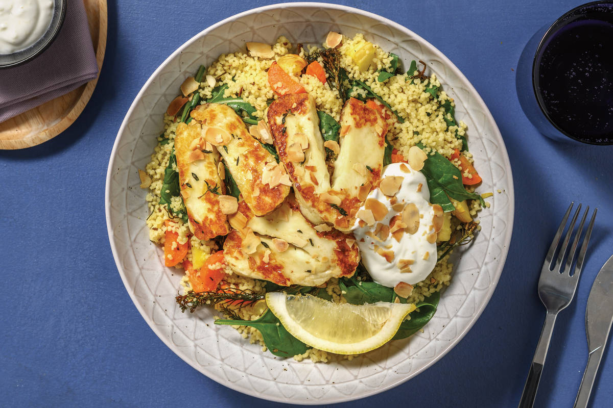 Honey-Herb Haloumi & Couscous