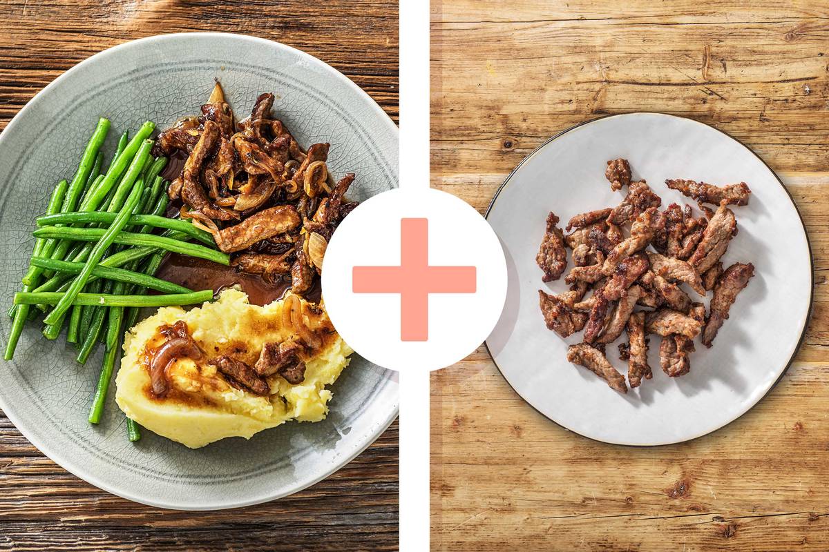 Hüftsteakstreifen in Thymiansoße