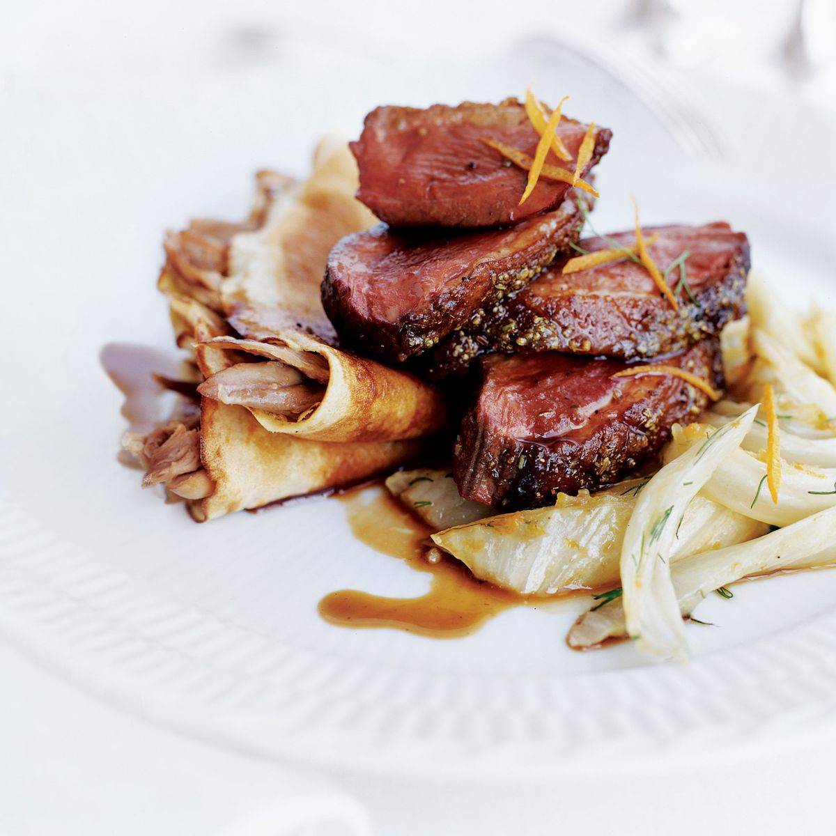 Balsamic Duck and Roasted Fennel