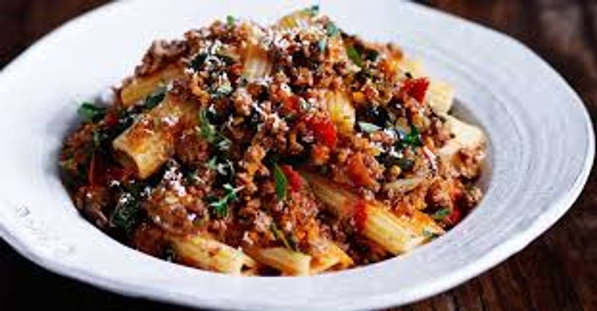 Veggie Ragu Rigatoni