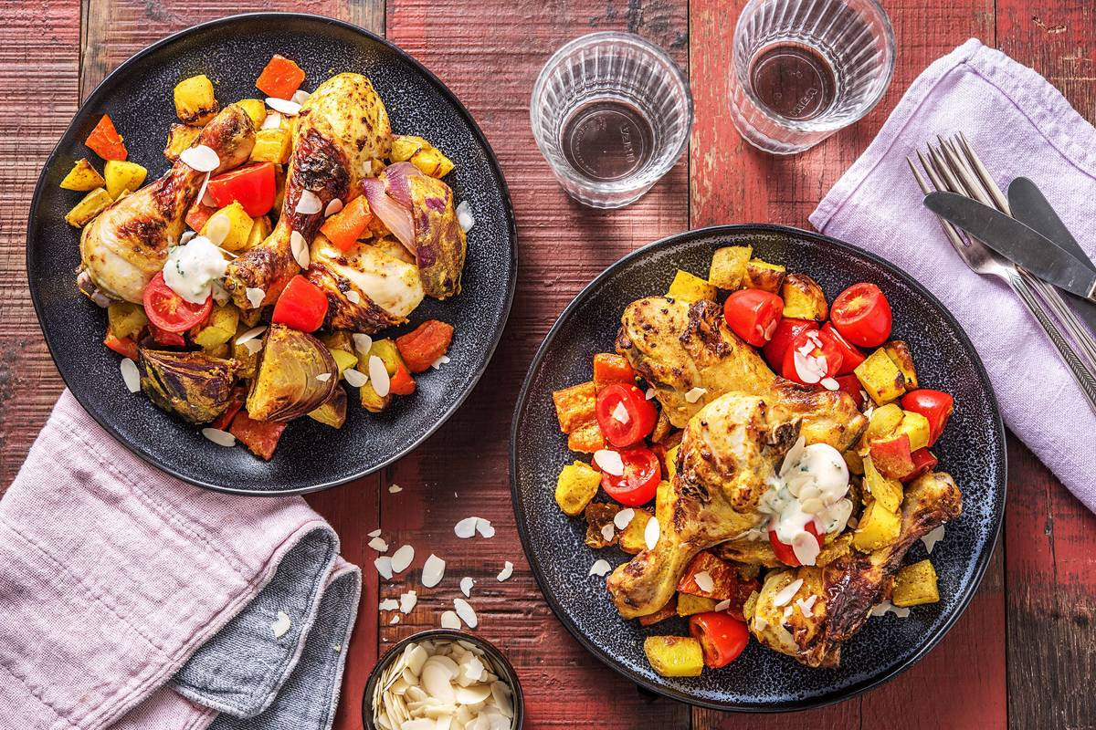Indian Chicken & Veg Traybake