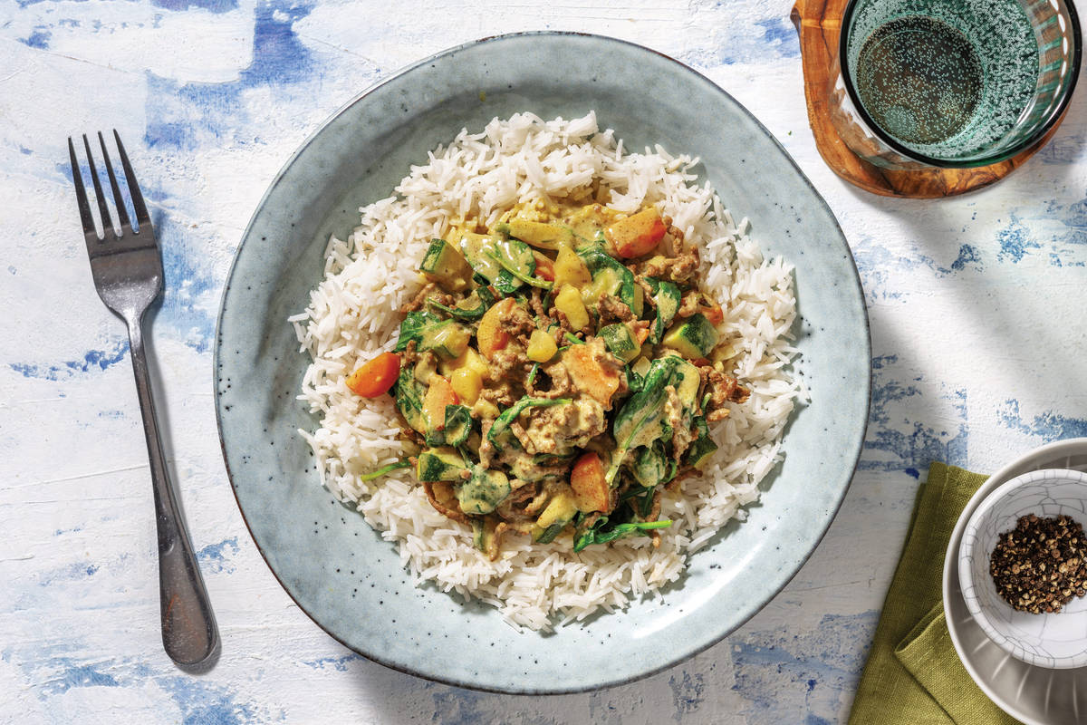Easy Indian Lamb & Veggie Curry