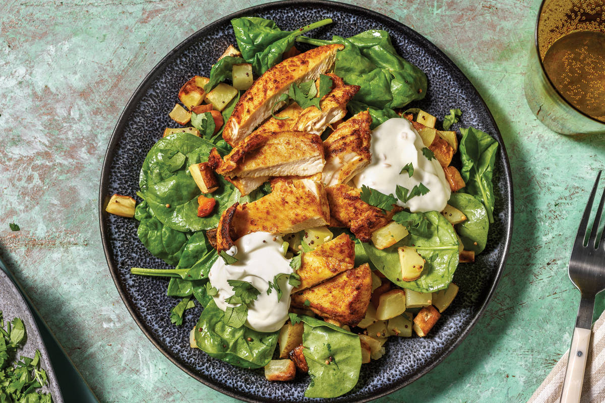 Indian-Spiced Chicken & Garlic Yoghurt
