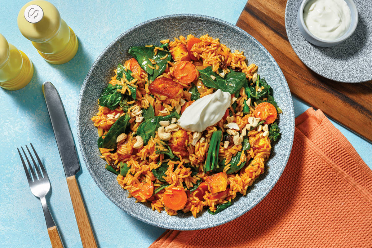 Indian Haloumi & Veggie Biryani