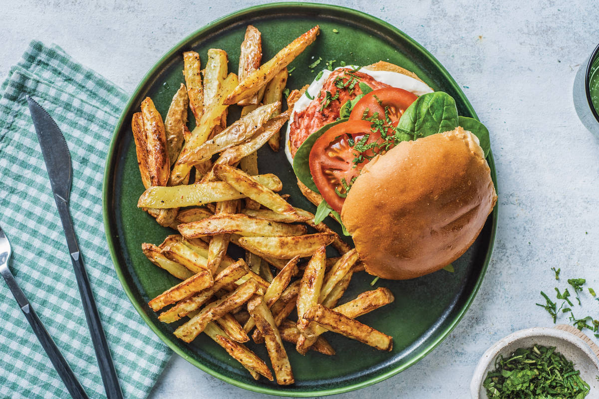 Indian Tandoori Haloumi Burger