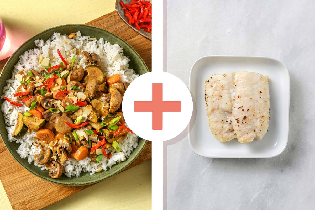 Indisches Korma Curry mit extra Kabeljau