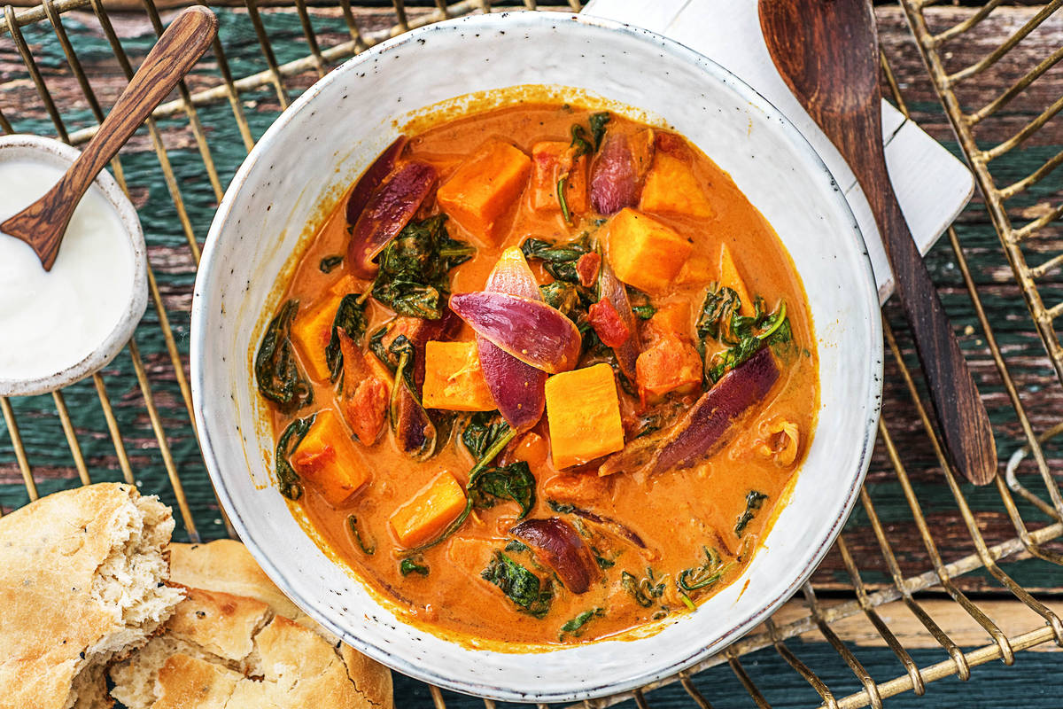 Indisches Süßkartoffel-Korma-Curry