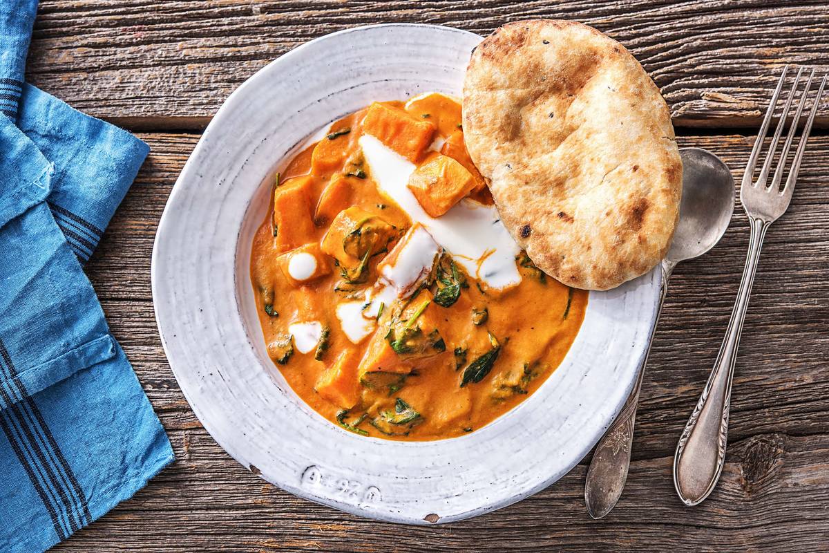 Indisches Süßkartoffel-Tikka-Curry