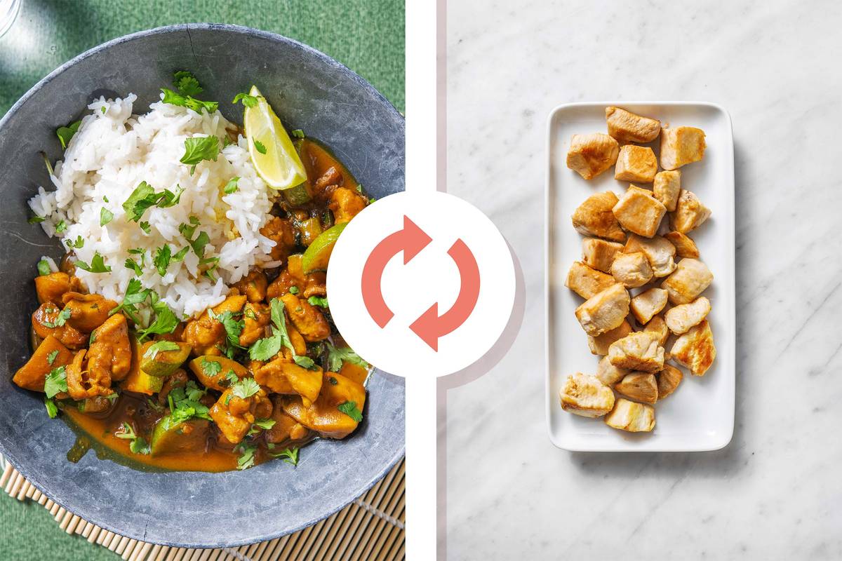 Indonesian Style Coconut Diced Chicken Breast Curry