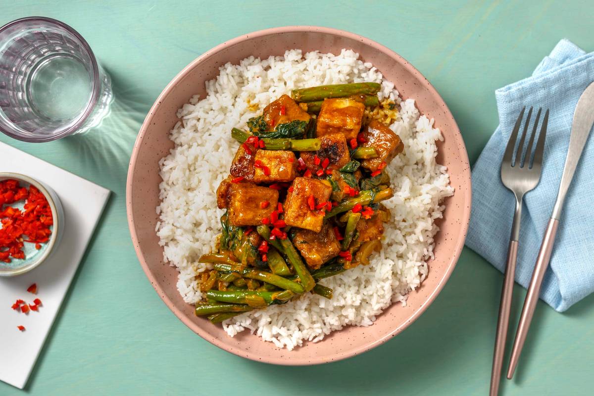 Indonesian Style Spiced Tofu Curry