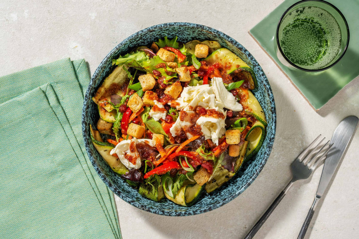 Insalata di Zucchetti! mit Büffelmozzarella